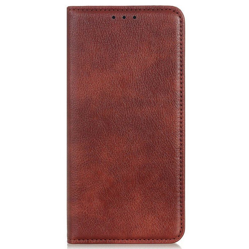 Etui Na Telefon do iPhone 13 Pro Etui Folio Dwoina Skóry Liczi